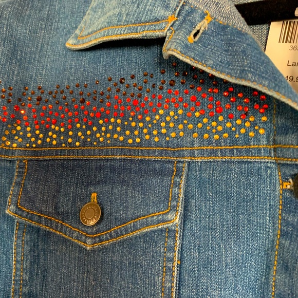 012 NWT embellished Jean Jacket - Picture 4 of 7